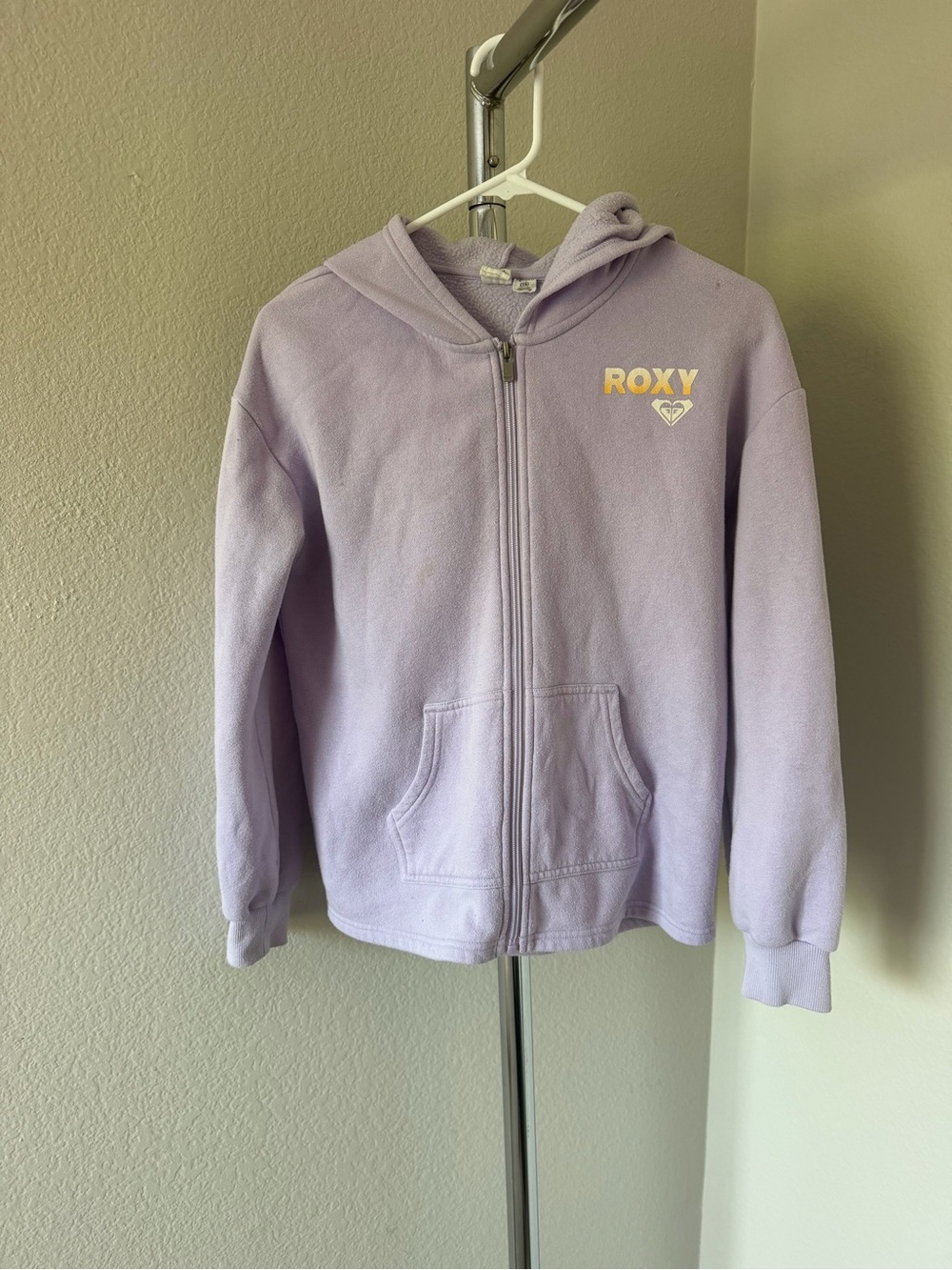 Roxy Lavender Full-Zip Hoodie Jacket